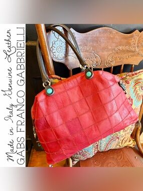 Gabs Franco Gabbrielli Convertible Patchwork Leather Bag